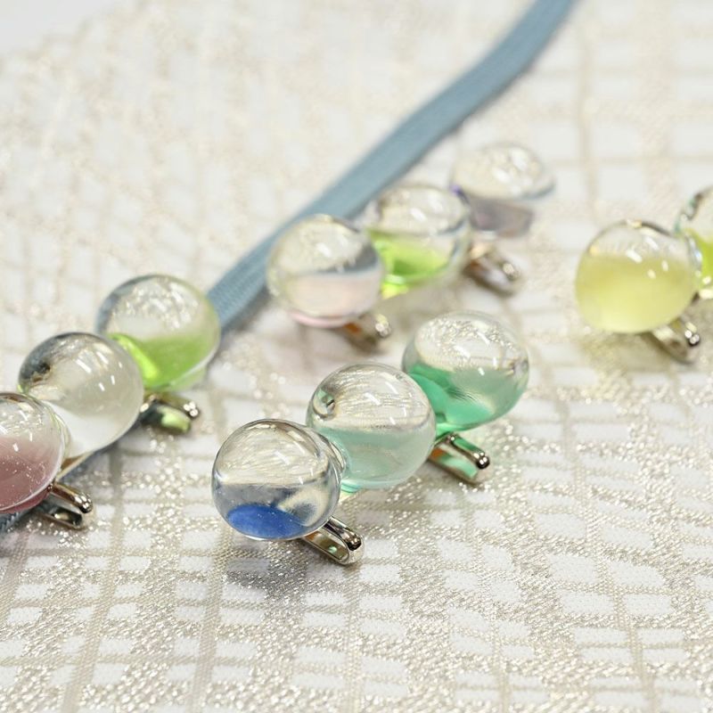 帯留め ガラス玉 三連 かわいい 夏用 浴衣 夏着物：つゆくさ公式通販サイト