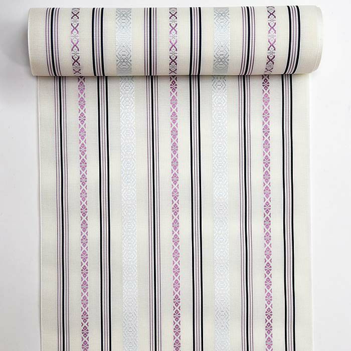 博多織 名古屋帯 博多帯 博多八寸帯 紗献上柄 透ける夏用 本場筑前 森  