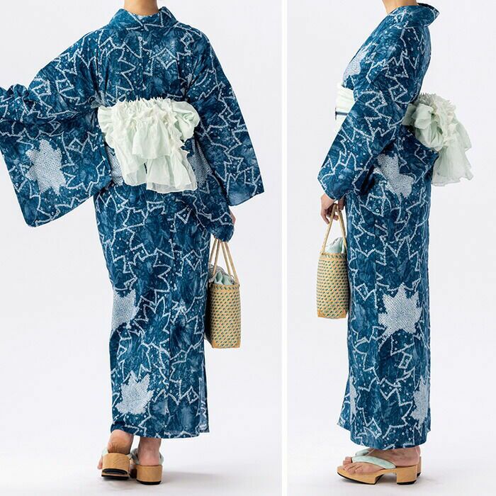 50000円均一セール】浴衣 有松絞り つゆくさの有松鳴海絞り浴衣