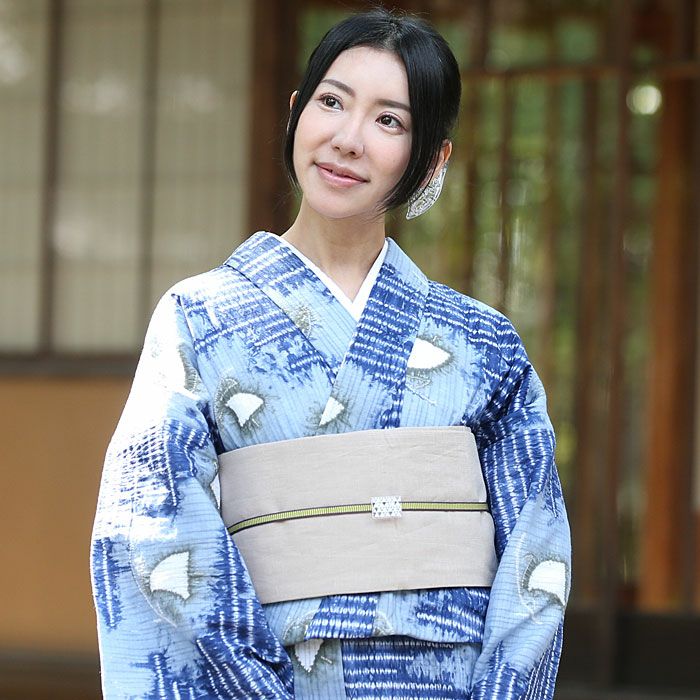 正絹夏御召 南蛮七宝文様 夏着物 （大島紬の奄美大島が世界遺産に 