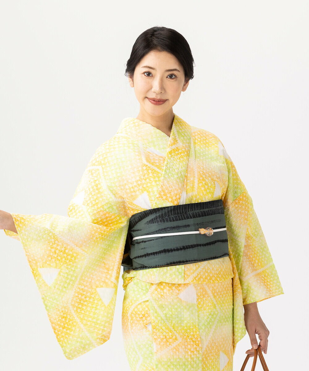 総絞りゆかた 仕立て上がり No,04 伝統工芸品、有松鳴海絞ゆかた仕立て上げ