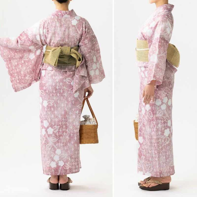 着物ー有松鳴海絞り浴衣28【貴重なデザインとお色】伝統工芸品　鹿の子菱文綿 楽天市場】＜最終SALE10％オフ＞【フリーサイズ】浴衣 有松絞り
