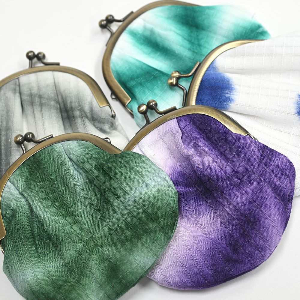 有松絞り がま口財布 雪花絞り がま口ポーチ | 有松絞り浴衣 ゆかた屋