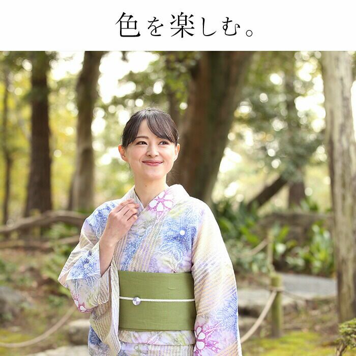 優美な流線　お花の有松絞り浴衣 優美な流線 お花の有松絞り浴衣