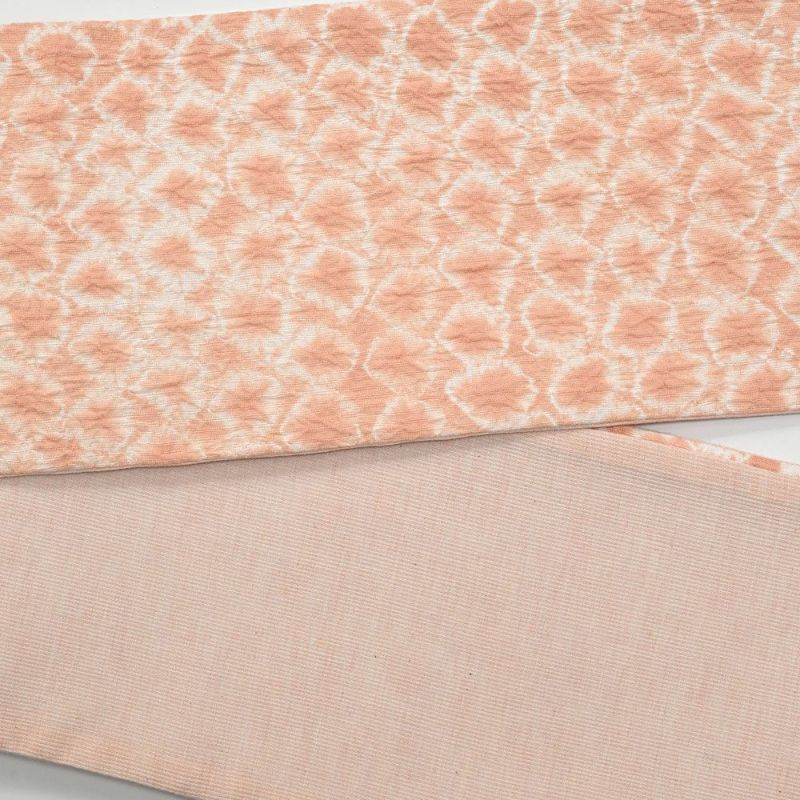 やたら三浦絞り 有松絞り リバーシブル 半幅帯 ピンク | 有松絞り浴衣