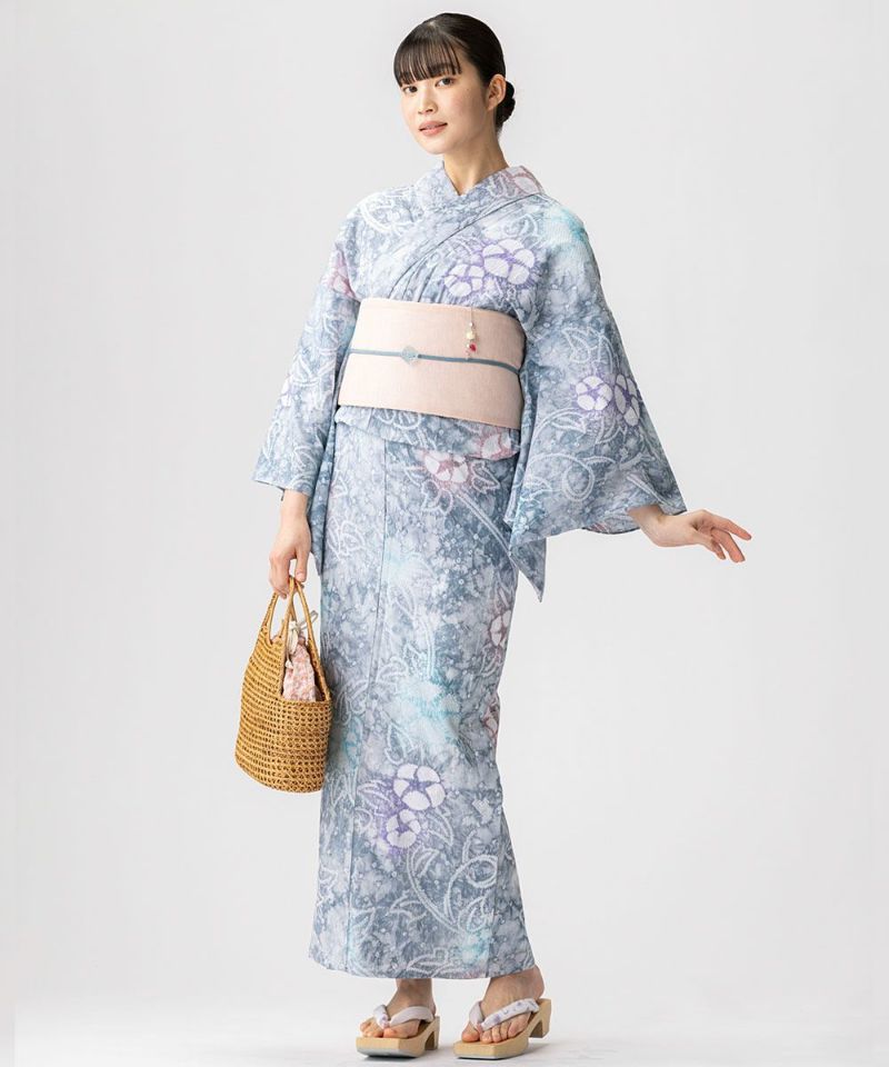 やたら三浦絞り 有松絞り リバーシブル 半幅帯 ピンク | 有松絞り浴衣