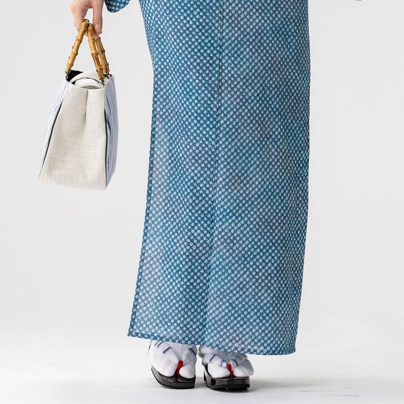 桐下駄 鎌倉彫 手筋絞り 白 右近型 有松絞り フリーサイズ | 有松絞り